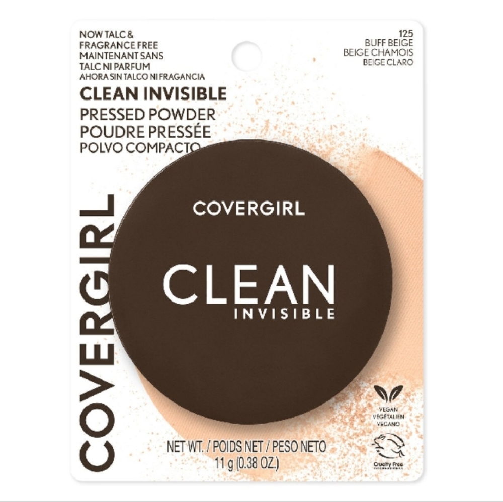 ⭐4/$15 CoverGirl Clean Pressed Powder Buff Beige 125